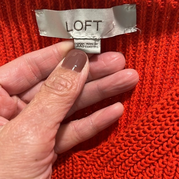 LOFT Red Knit Sleeveless Top - Picture 4 of 5